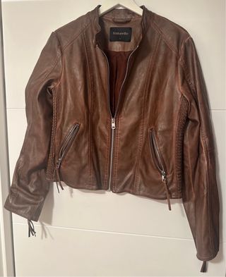 Chaqueta de piel Tintoretto Marrón Talla M