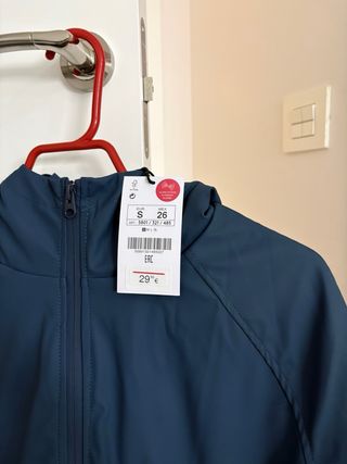 Parka azul con borreguito Lefties