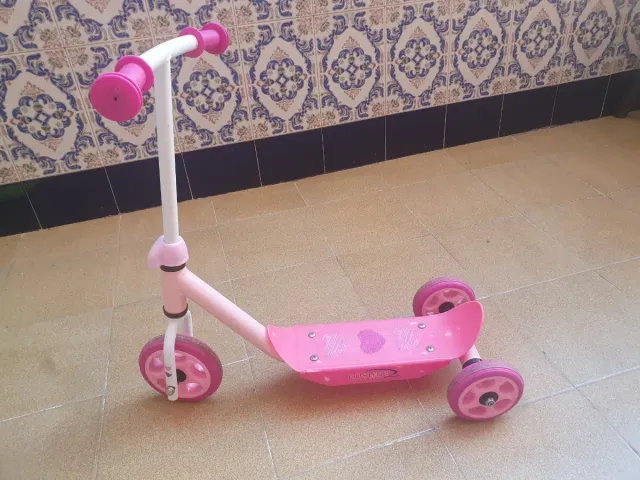 Patinete 3 ruedas niña rosa