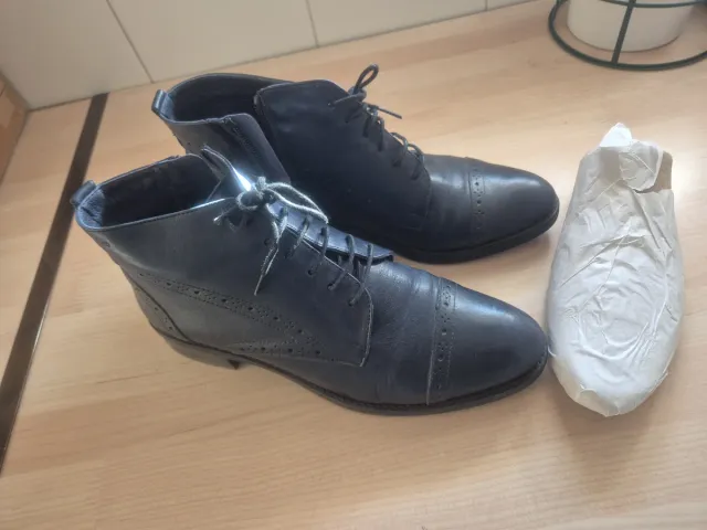 Botines Dorking by Fluchos azul piel