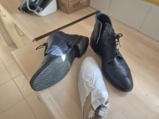 Botines Dorking by Fluchos azul piel