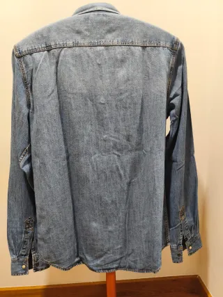 Camisa vaquera hombre azul