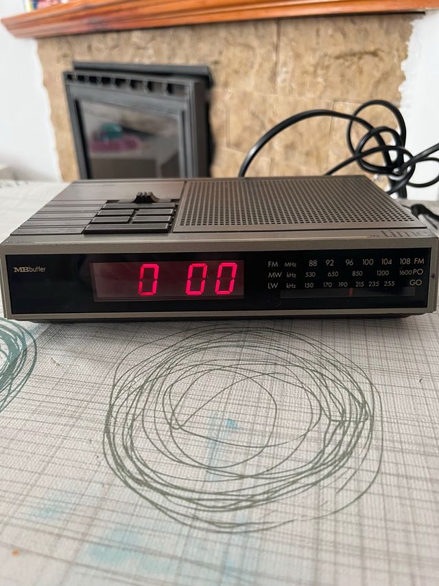 Radio despertador Philips vintage