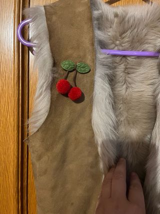 Chaleco piel reversible niña talla 9/10 años