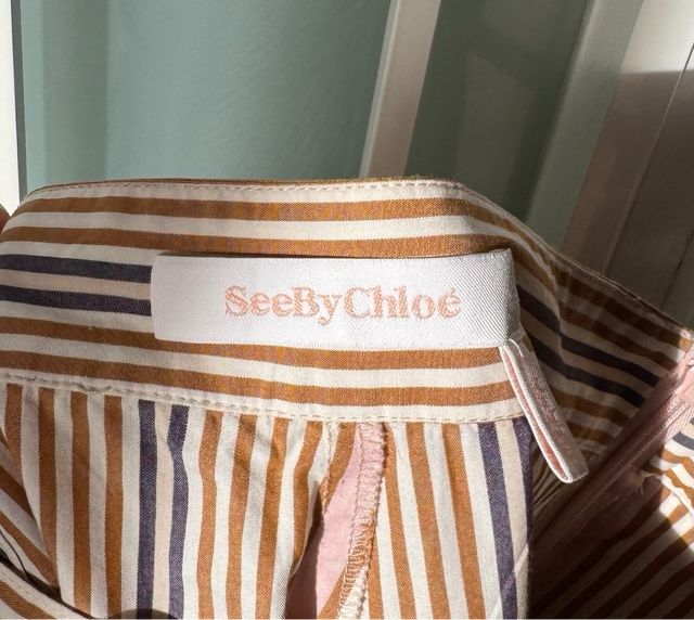 Calça Curta Listrada See by Chloe Tamanho XS