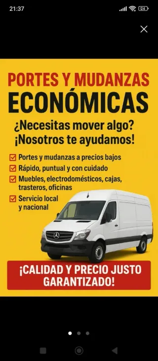 Mudanzas económicas Zaragoza y España 641-436-401