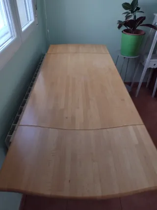 Mesa de cocina 100 cm extensible 159 cm