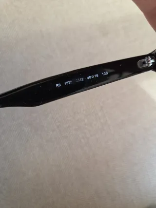 Gafas Ray-Ban junior Negras acetato. Auténticas