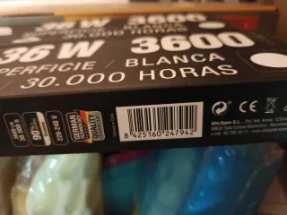 2 Pantallas LED 120cm 36W Luz Blanca