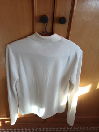 Jersey Polo Blanco Roto Talla M