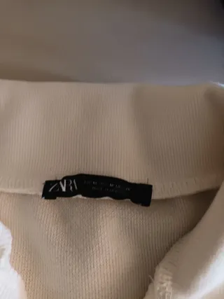 Jersey Polo Blanco Roto Talla M