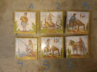 Baldosas de cerámica decorativas oficios