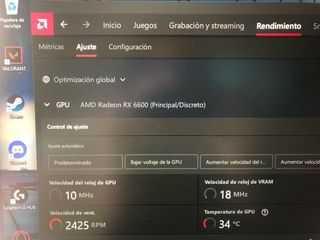 Tarjeta Gráfica XFX RX 6600 SWFT 210