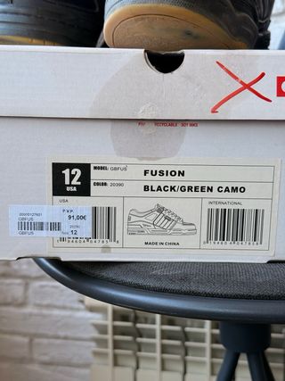 Globe Fusion Zapatillas Talla 42 Negro/Verde