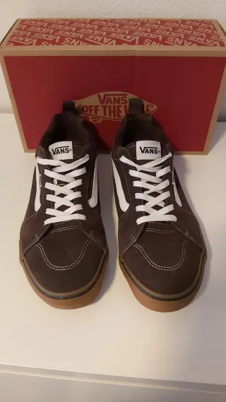 Zapatillas Vans Marrones y Blancas