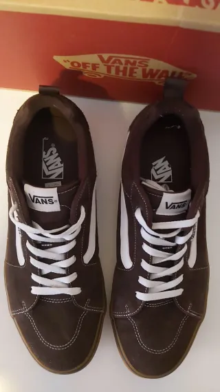 Zapatillas Vans Marrones y Blancas