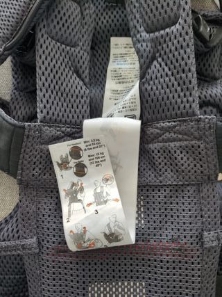 Mochila Portabebés BabyBjörn One Air Gris