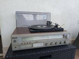 Realtone Giradischi Radio Cassetta Stereo Music