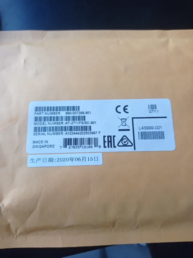 Allied Telesis AT-2711FX/LC-901 Fibra Óptica