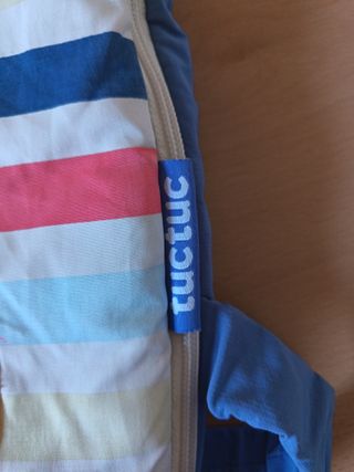 Saco de cochecito Tuc Tuc azul y rayas