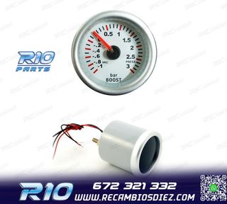 RELOJ PRESIÓN TURBO FONDO BLANCO ILUMINADO