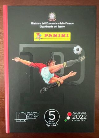 Trittico Panini Calciatori Argento 5€ 2022