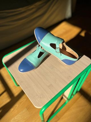 Zapatos La Veintinueve Azul y Verde