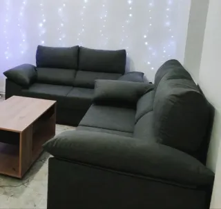 Sofá 2 y 3 plazas gris