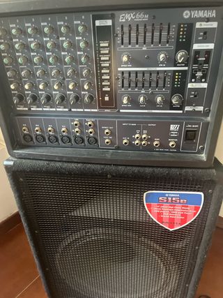 Yamaha EMX 66M Mesa de Mezclas + Altavoz S15e
