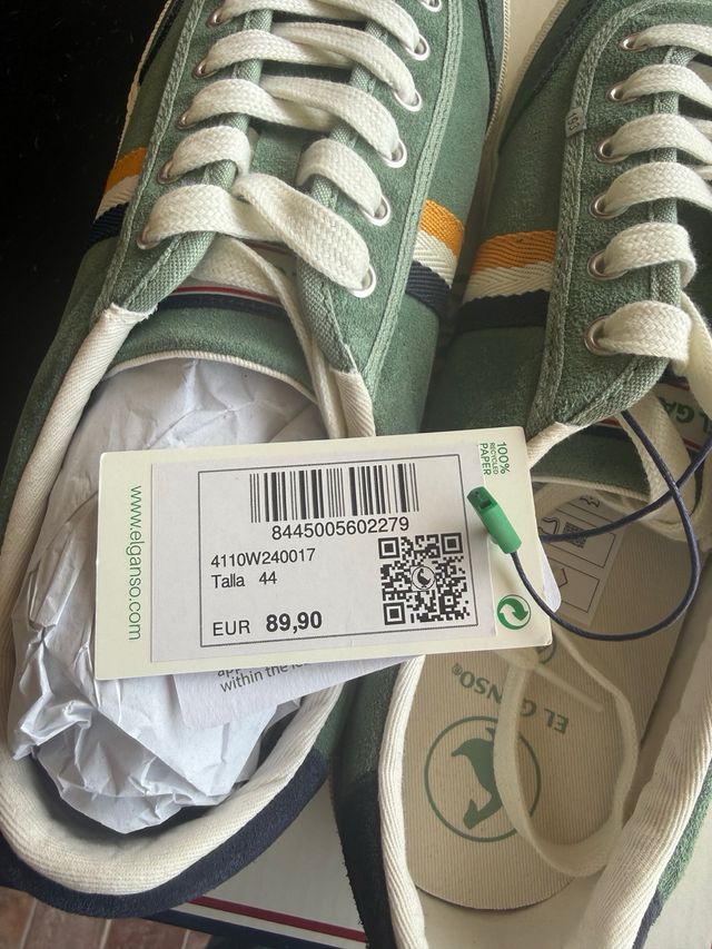 Zapatillas El Ganso Verde y Amarillo Talla 44