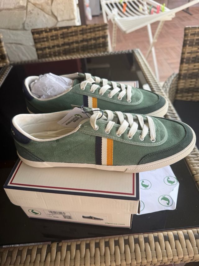 Zapatillas El Ganso Verde y Amarillo Talla 44