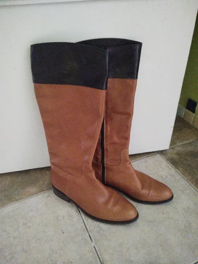 Botas de piel tipo montar talla 38