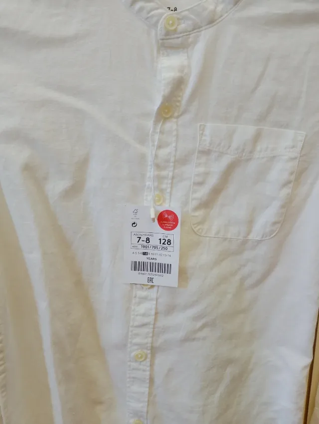 Camisa blanca Lefties talla 7-8 años