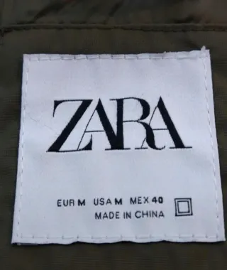 Giubbotto Zara Uomo Verde Taglia M