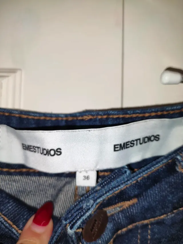 Pantalón Eme Studios Azul Talla 36