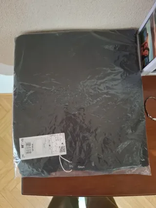 Falda larga satinada Mango negra