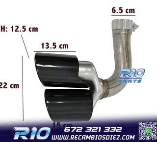 COLAS ESCAPE PORSCHE CAYENNE 17- LOOK S NEGRO