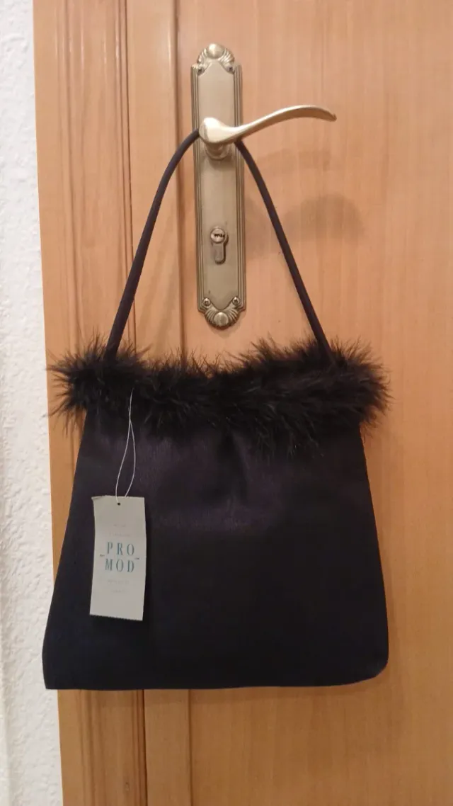 Bolso fiesta Promod negro