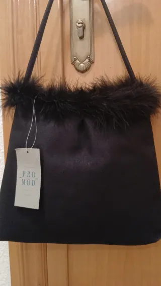 Bolso fiesta Promod negro