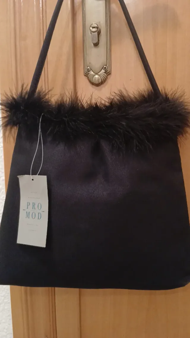 Bolso fiesta Promod negro