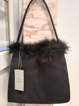 Bolso fiesta Promod negro