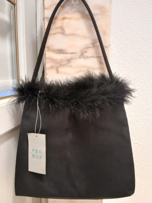 Bolso fiesta Promod negro