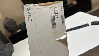 Botines Guess Tacón Aguja Hebillas Doradas