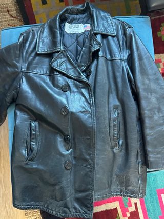 Schott NYC Chaqueta Naval Piel Talla M