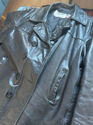 Schott NYC Chaqueta Naval Piel Talla M