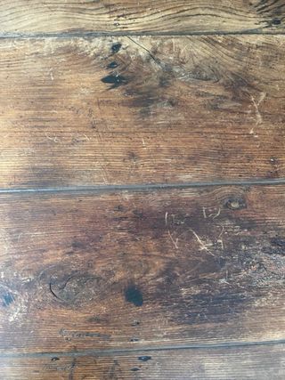 Mesa comedor vintage madera y metal