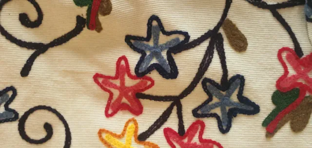 Chaqueta corta bordada flores