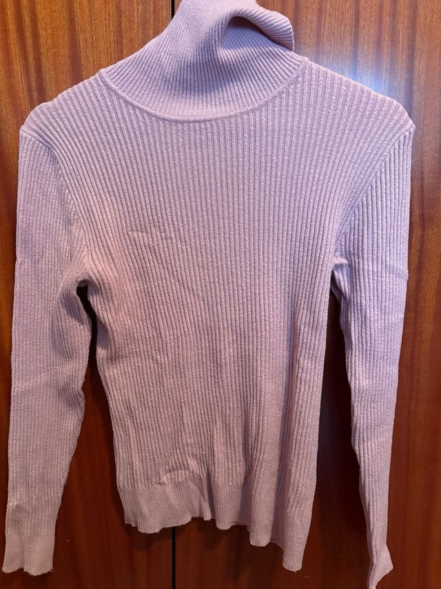 Jersey rosa cuello alto