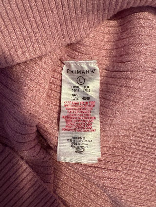 Jersey rosa cuello alto