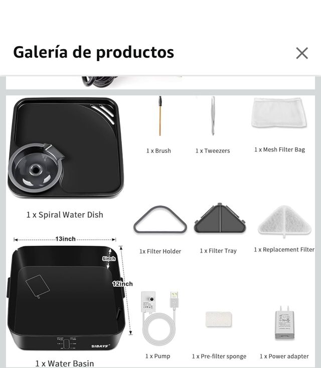 Fuente de agua perros y gatos NUEVO SIN USAR